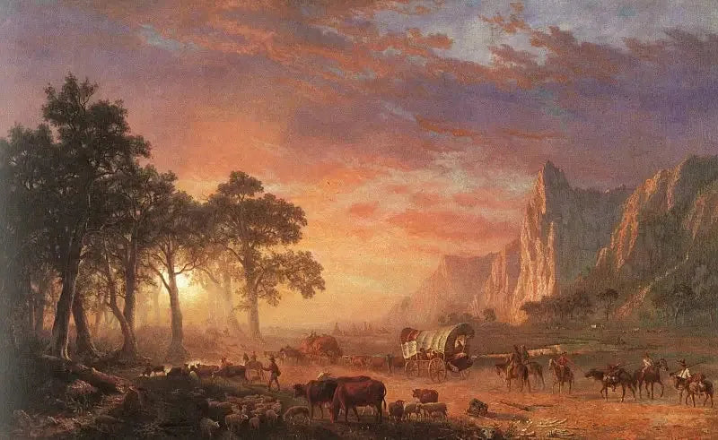 Sendero de Oregón - Albert Bierstadt