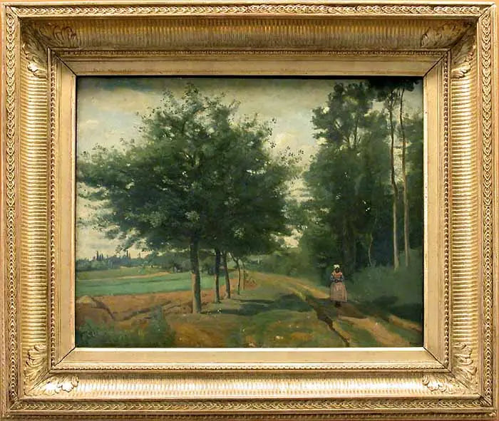 Sendero a lo largo del bosque - Jean-Baptiste Camille Corot