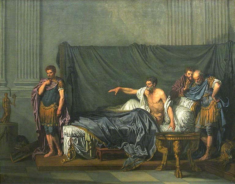 Septimio Severo y Caracalla - Jean-Baptiste Greuze