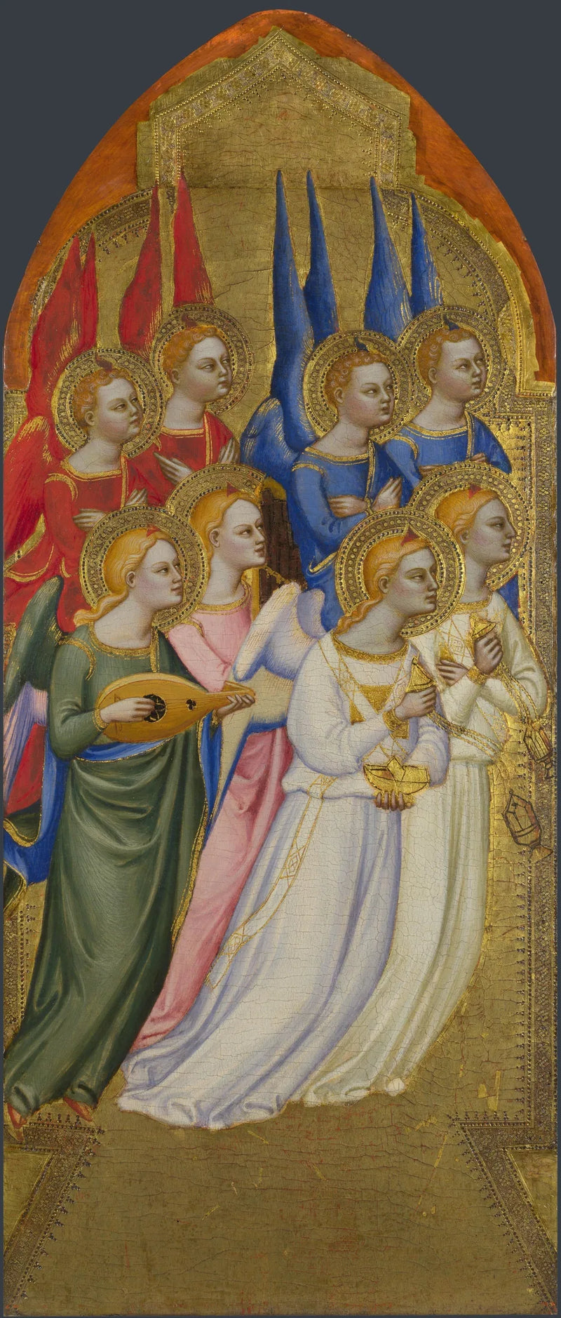 Séraphines, querubines y ángeles adoradores - Jacopo di Cione