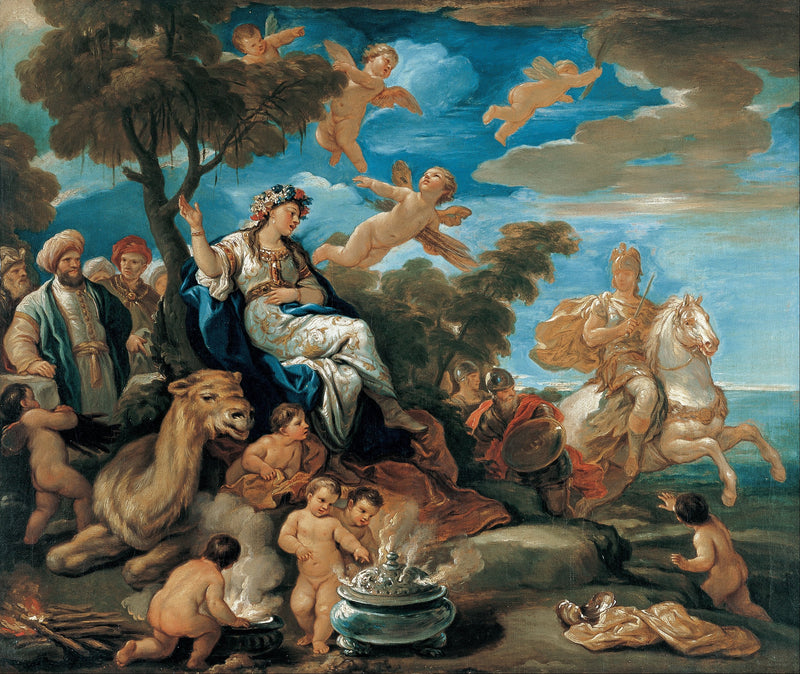Serie de las cuatro partes del mundo. Asia - Luca Giordano
