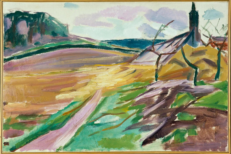 Invernadero en otoño - Edvard Munch