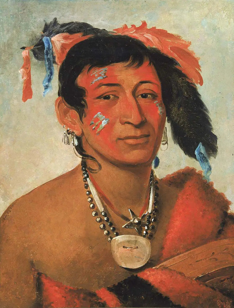 Sha-wá-no, El Sur, un guerrero reconocido - George Catlin
