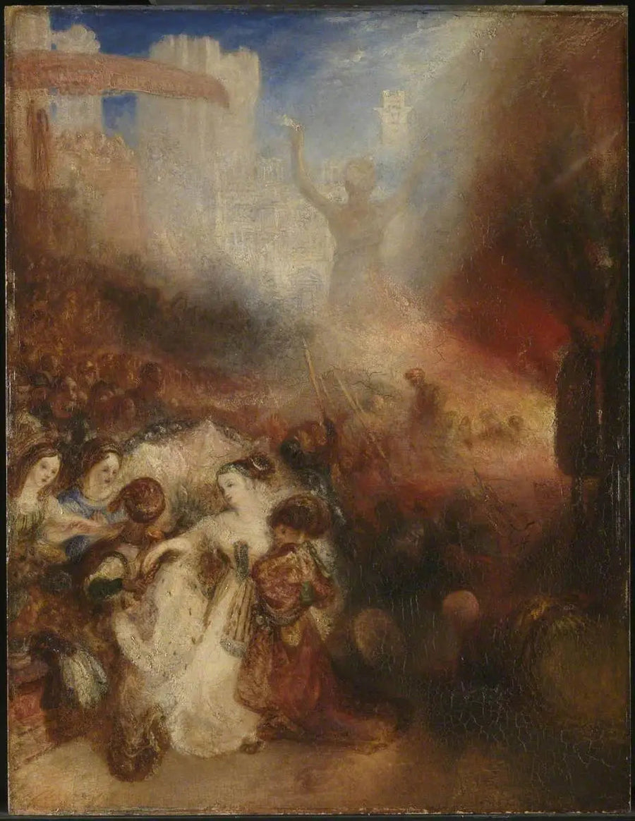 Sadrach, Mesach y Abednego en el horno de fuego ardiente - J. M. W. Turner