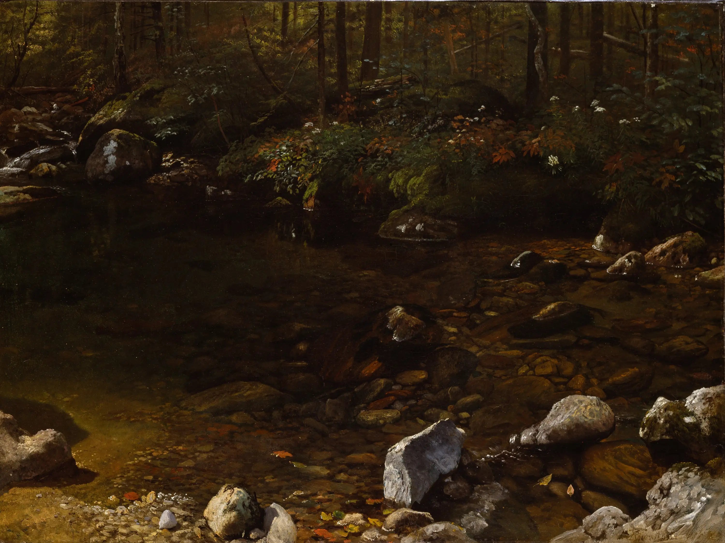 Shady Pool White Mountains New Hampshire - Albert Bierstadt - Alpha Reproduction
