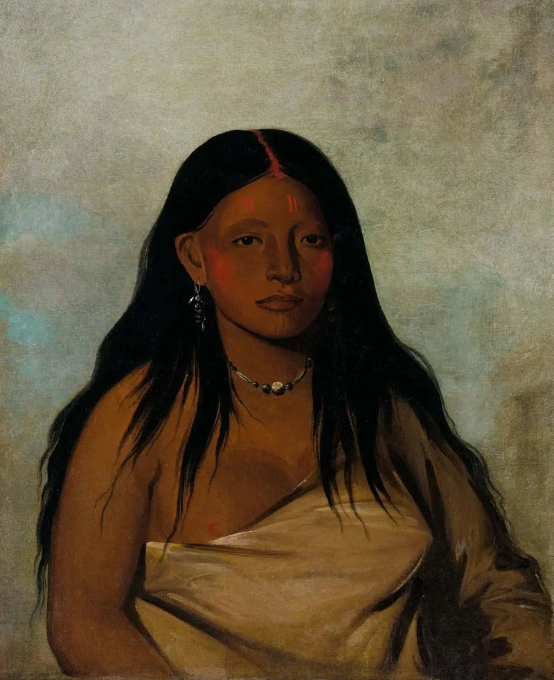 She-de-ah, Salvia Silvestre, una mujer Wichita - George Catlin