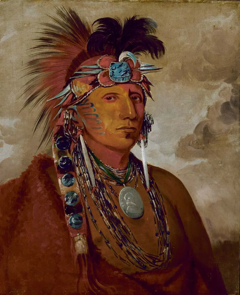 Shó-me-kós-see, El lobo, un chef - George Catlin