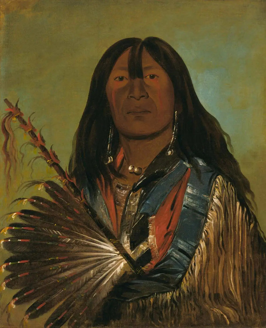 Shón-ka, el perro, jefe de la banda de los Bad Arrow Points - George Catlin