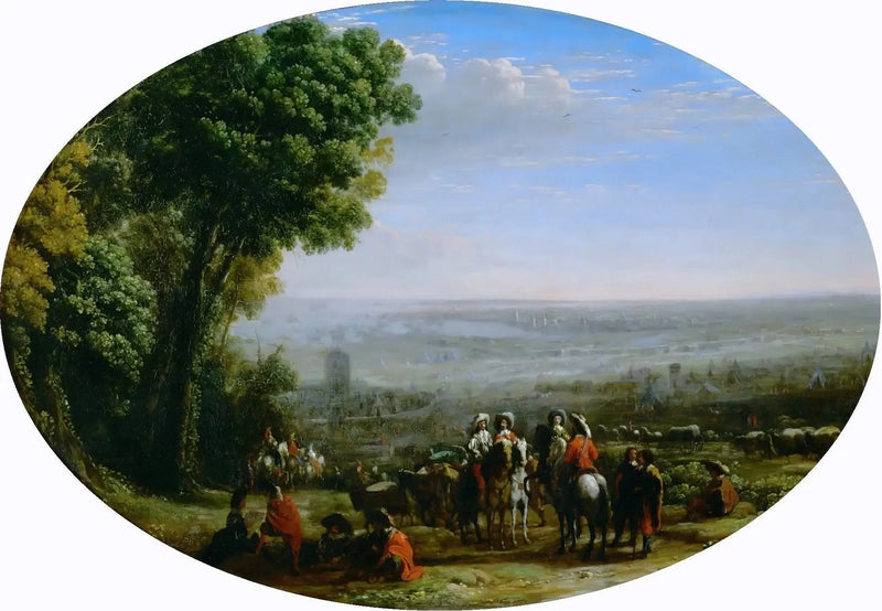 Asiento de La Rochelle por Luis XIII - Claude Lorrain