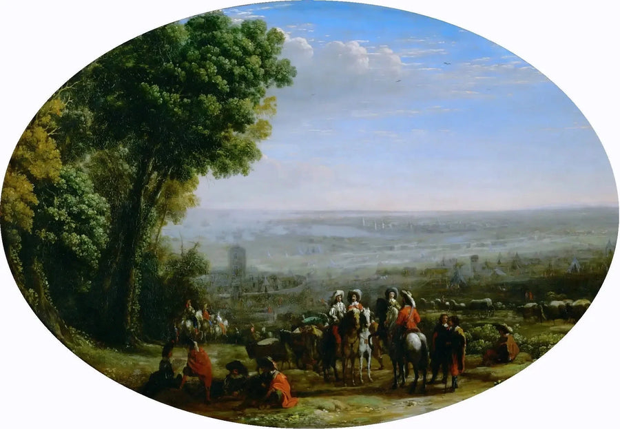 Asiento de La Rochelle por Luis XIII - Claude Lorrain