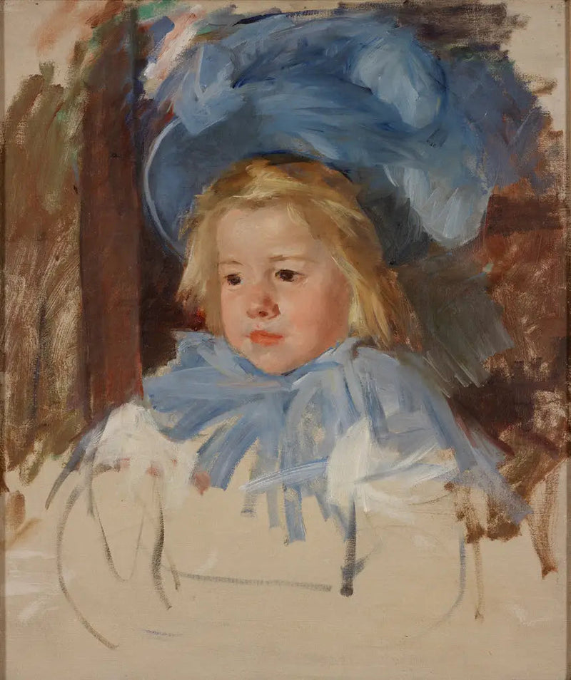 Simone con bonete azul - Mary Cassatt