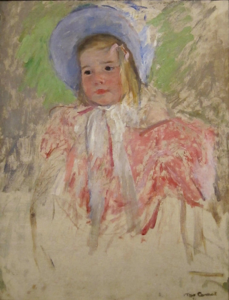 Simone con bonete azul (n° 1) - Mary Cassatt