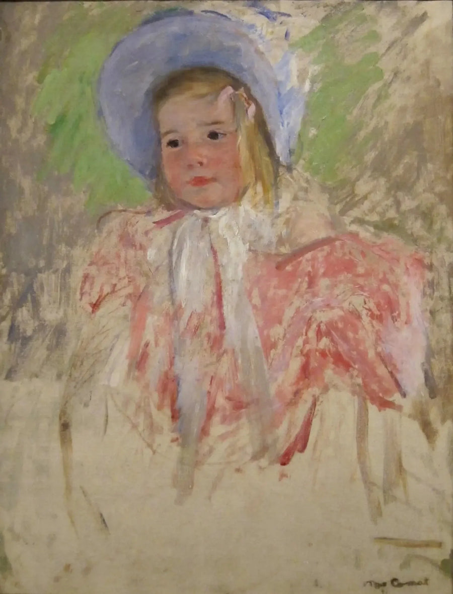 Simone con bonete azul (n° 1) - Mary Cassatt