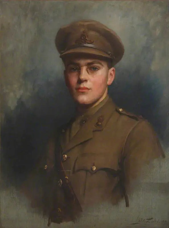 Sir Felix John Morgan Brunner, 3er baronet Brunner (1897-1982) como oficial de artillería - Luke Fildes