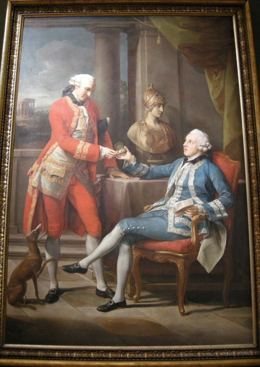 Sir Sampson Gideon et un compagnon non identifié - Pompeo Batoni image 1 reproduction artisanale de tableau