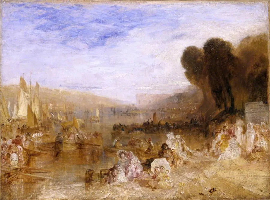 Boceto para 'Castillo de East Cowes, la Regata Comenzando para sus Amarras' No. 3 - J. M. W. Turner