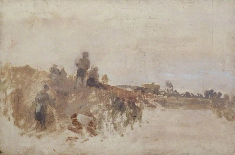 Boceto para 'Cena de Cosecha, Kingston Bank' - J. M. W. Turner