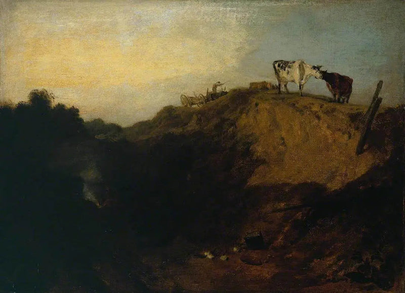 Boceto de un banco, con gitanos - J. M. W. Turner