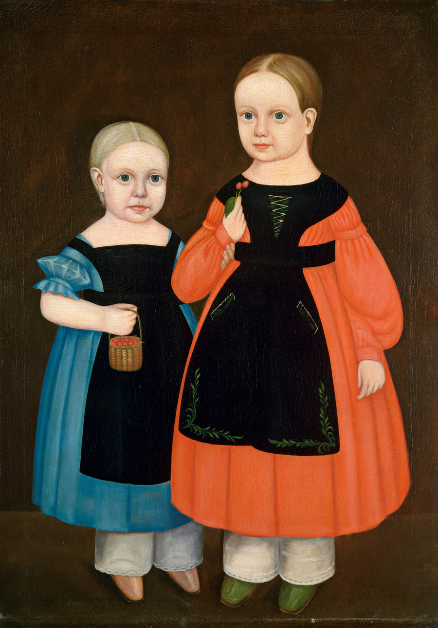 Sœurs en tabliers noirs - American 19th Century