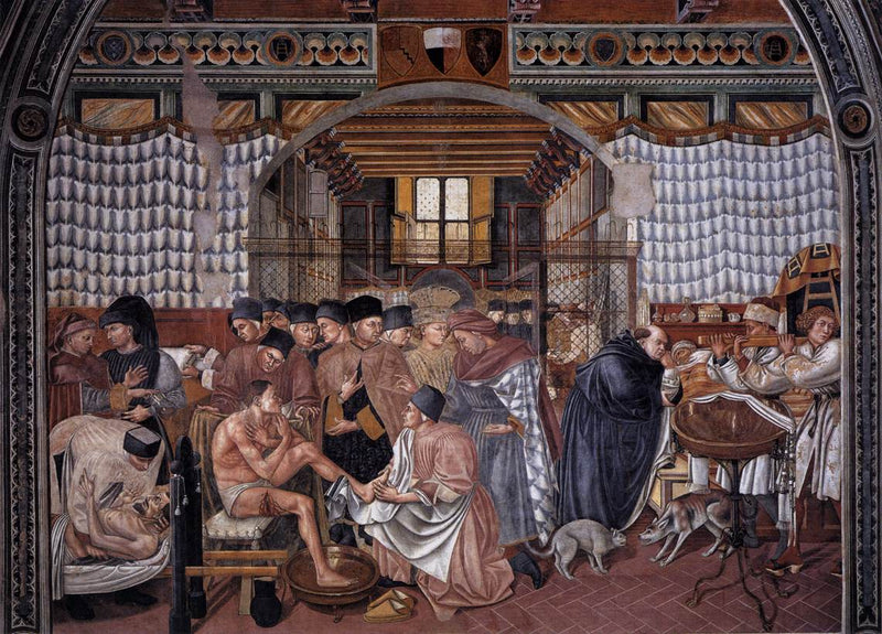Cuidados a los enfermos - Domenico di Bartolo