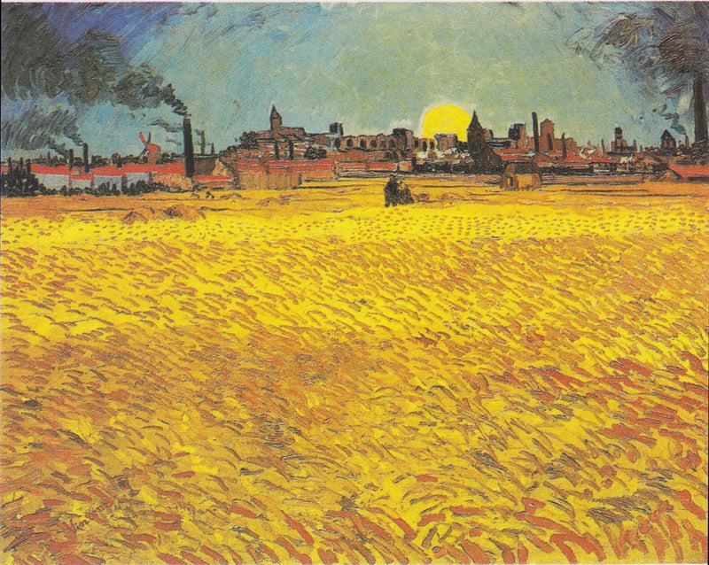Campo de trigo al atardecer - Vincent van Gogh