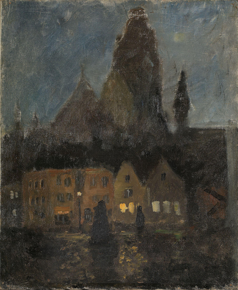 Noche en Dieppe - Frits Thaulow