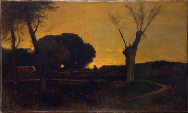 Velada en Medfield, Massachusetts - George Inness