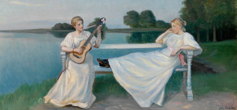 Tarde de verano en Skagen. -Michael Peter Ancher
