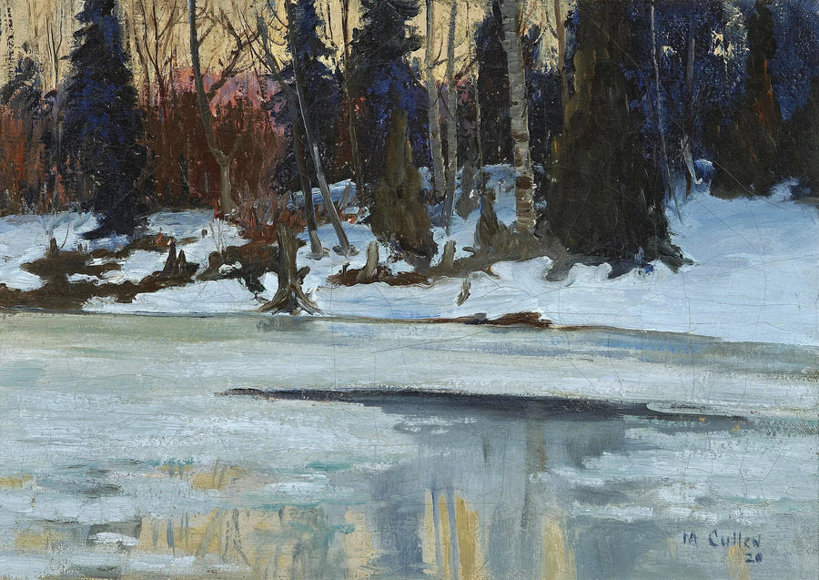 Noche de invierno en las Laurentides - Maurice Galbraith Cullen
