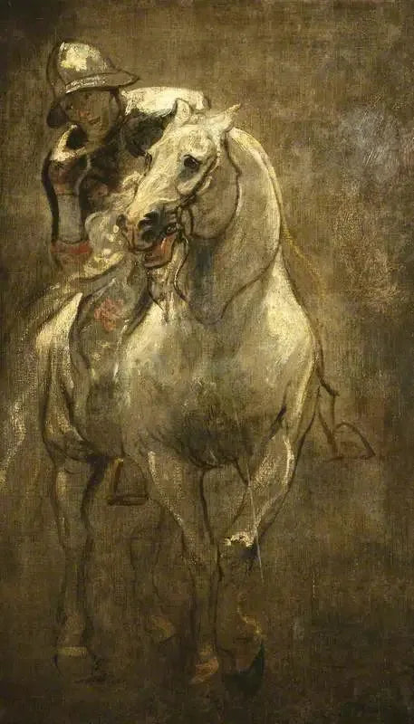 Soldado a caballo - Antoine van Dyck