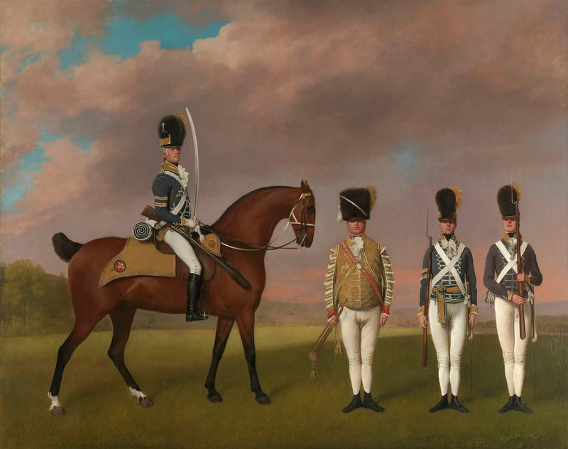 Soldados del 10º regimiento de dragones ligeros - George Stubbs