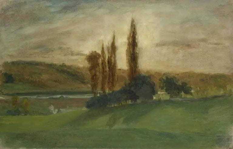 Atardecer en Champrosay - Eugène Delacroix