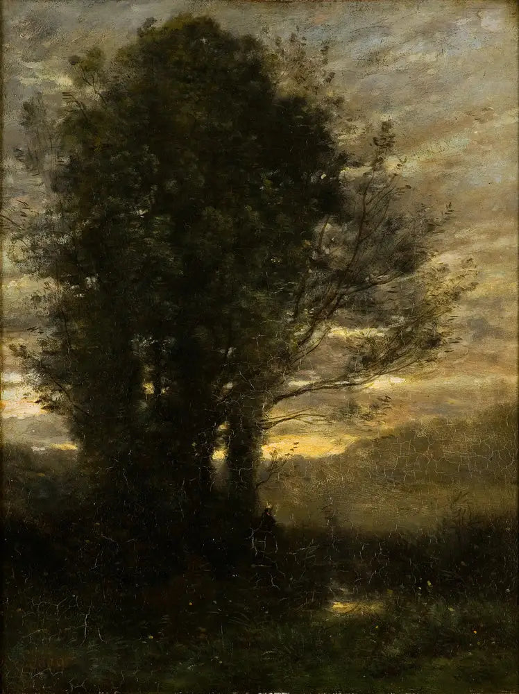Atardecer después de la lluvia - Jean-Baptiste Camille Corot