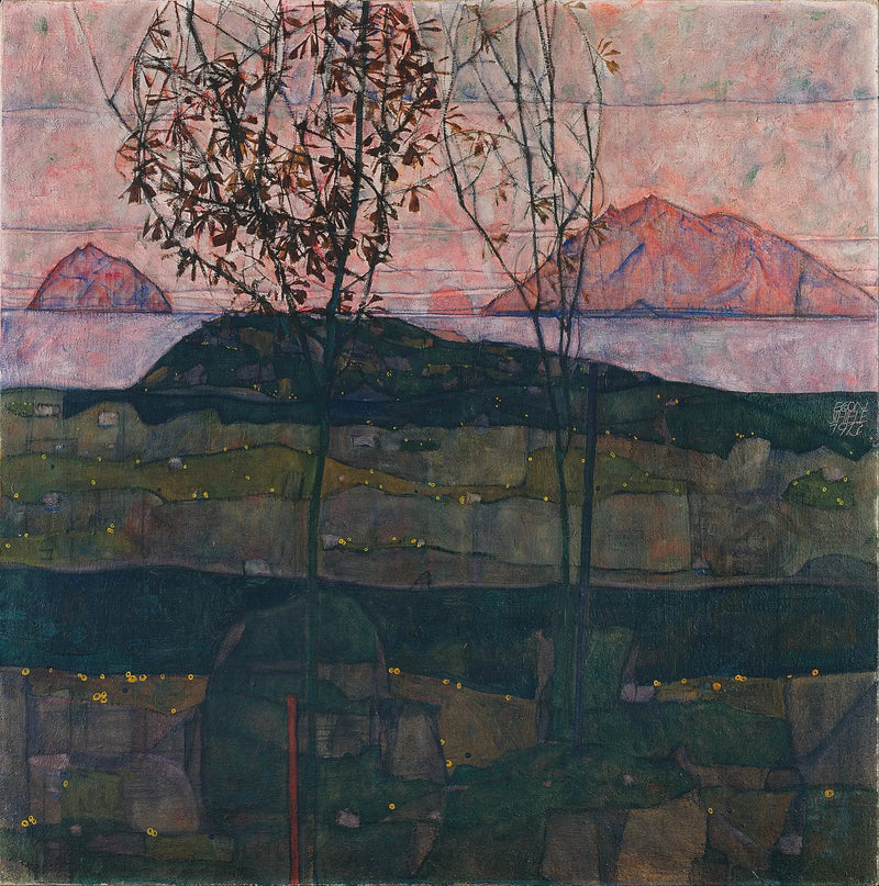 Puesta de sol - Egon Schiele