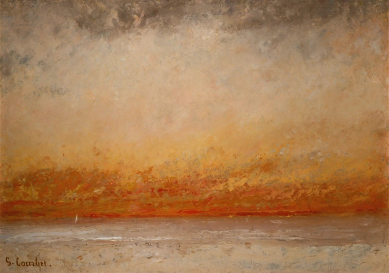 Atardecer, Marino - Gustave Courbet