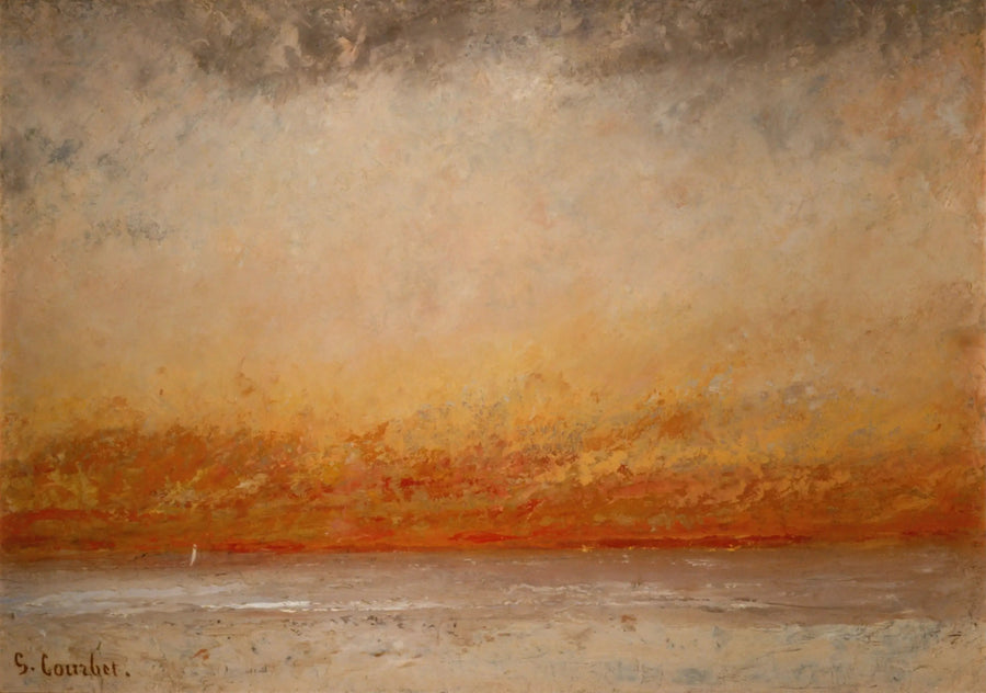 Atardecer, Marino - Gustave Courbet
