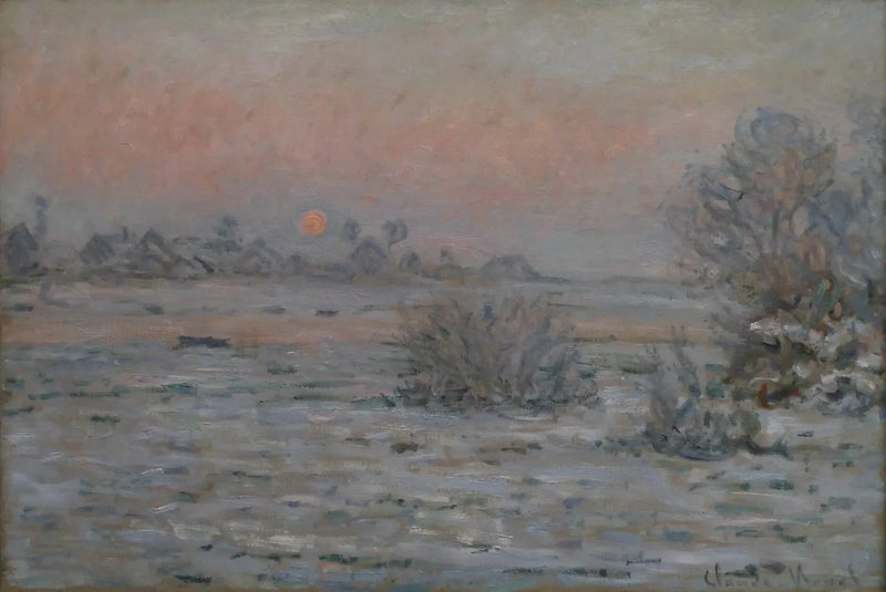 Sol de invierno en Lavacourt - Claude Monet