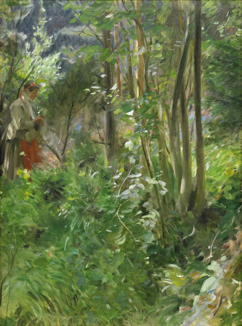 Sol en el bosque - Anders Zorn