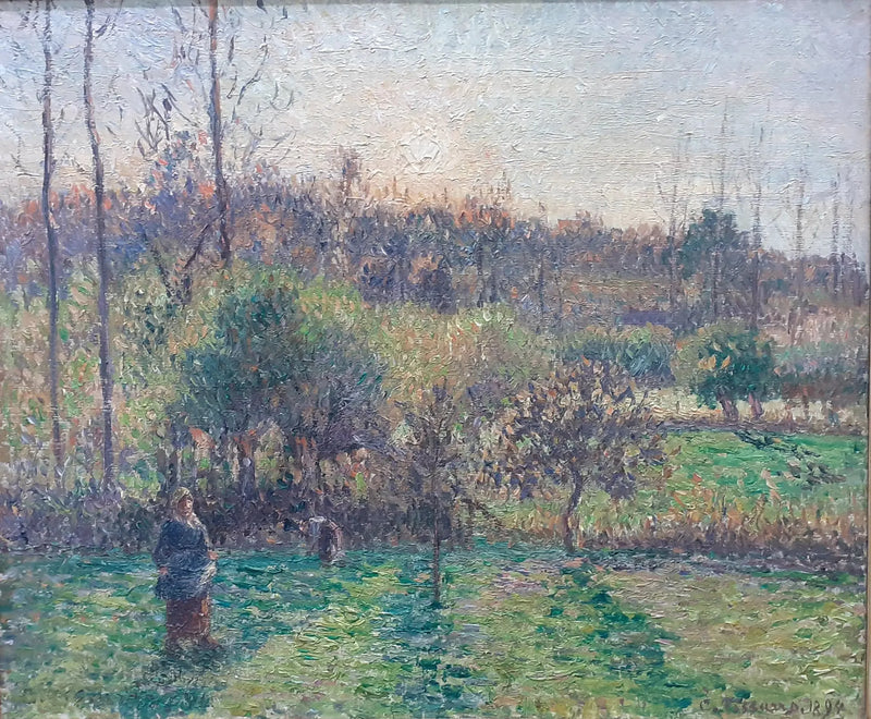 Amanecer en Eragny - Camille Pissarro