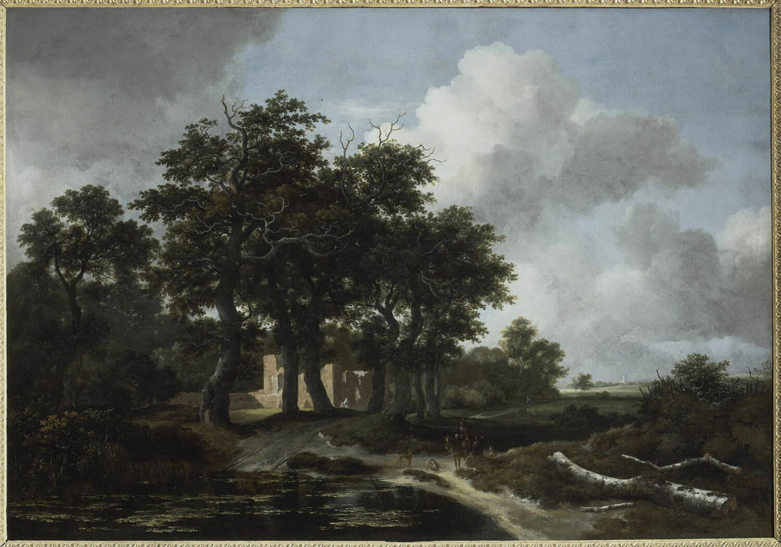 Solitude, ruines près d'une mare - van Kessel Jan III