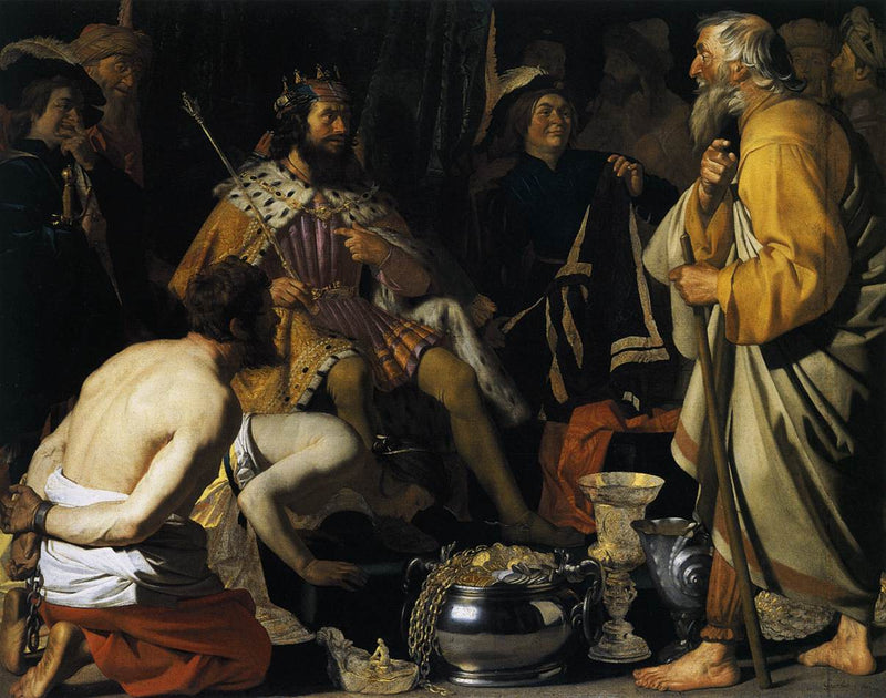 Solón y Crésidas - Gerrit van Honthorst