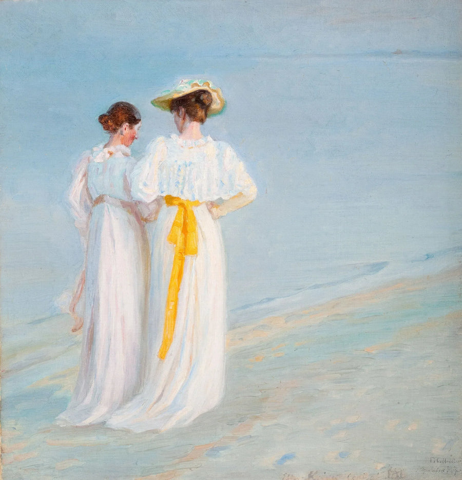 Sommeraften en la playa de Skagens - Michael Peter Ancher