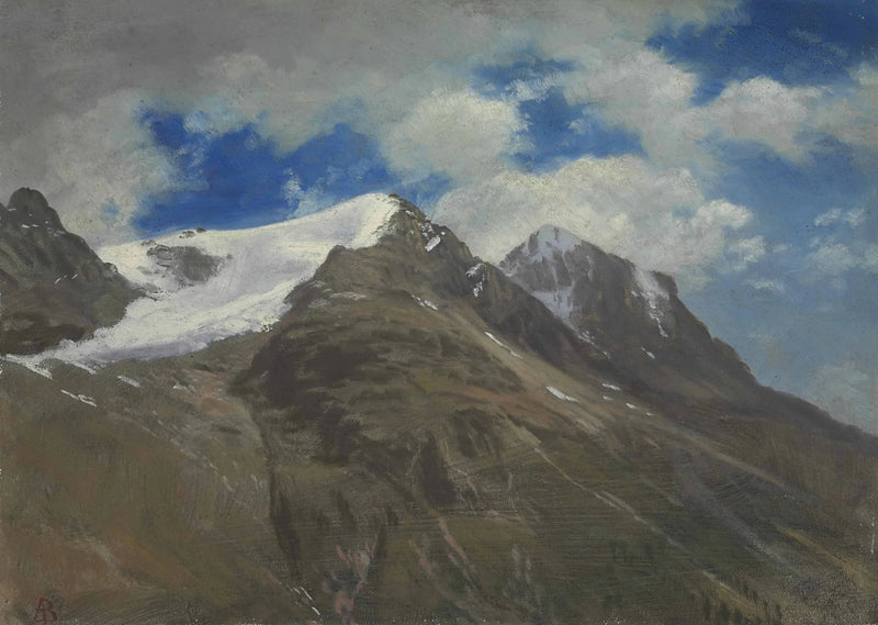 Cumbres de las Montañas Rocosas - Albert Bierstadt