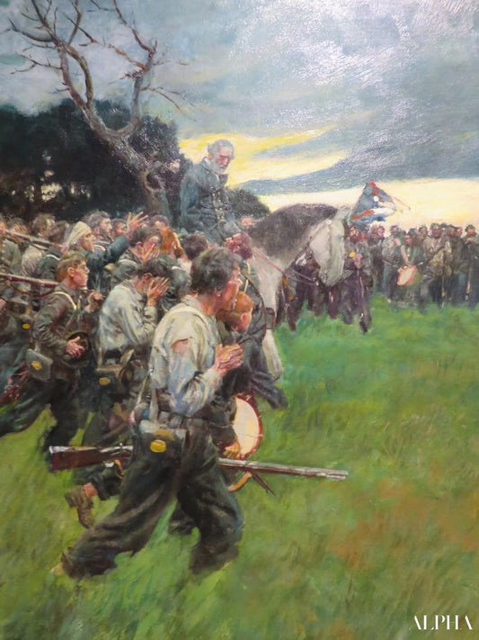 His Army Broke Up and Followed Him Weeping and Sobbing, from General Lee as I Knew Him by A.R.H. Ranson, Published in Harpers Monthly Magazine, February 1911 - Howard Pyle - Reproductions de tableaux et peintures haut de gamme