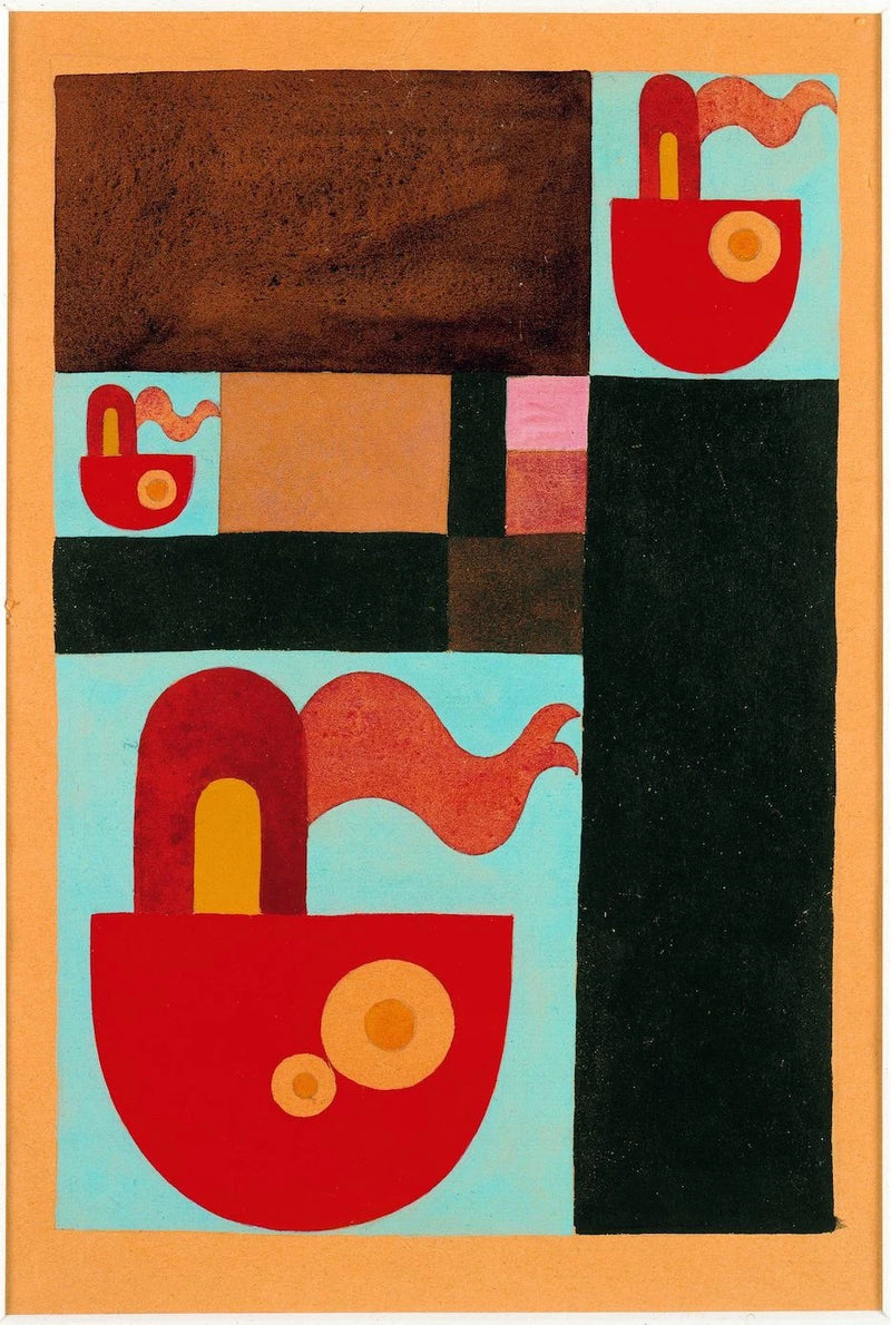 Motif abstrait (bateau). Composition verticale-horizontale - Sophie Taeuber-Arp