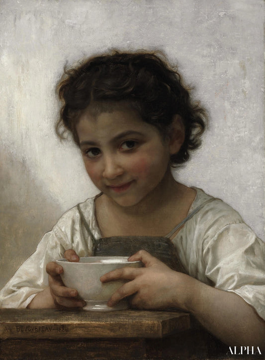 Soupe au lait - William Bouguereau - Reproductions de tableaux et peintures haut de gamme