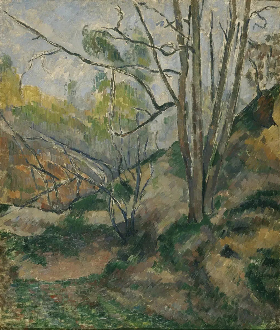 Bajo bosque - Paul Cézanne
