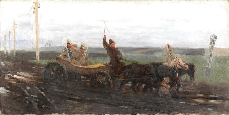 Bajo buena guarda. En una ruta de venta - Ilya Repin