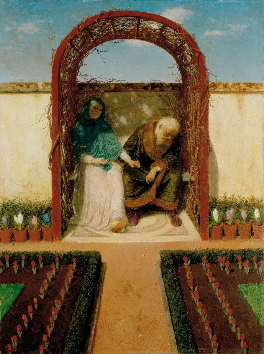 Bajo la pérgola - Arnold Böcklin