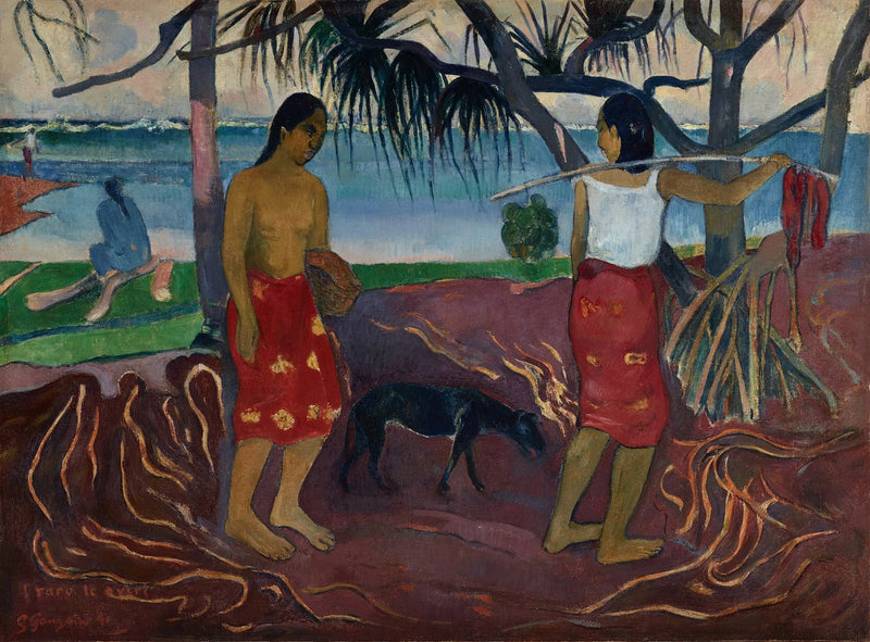 Bajo el Pandanus - Paul Gauguin